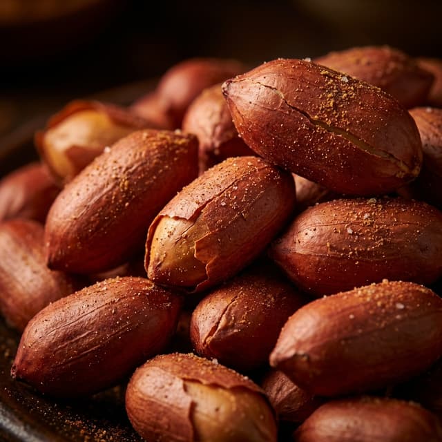 Cận cảnh lạc rang húng lìu